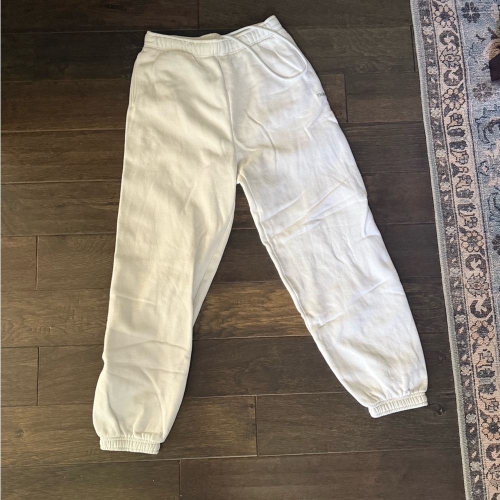 Aritzia Cream Track Pants